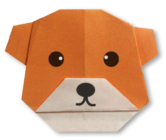 Origami tête d´Ours facile pour enfants et débutants